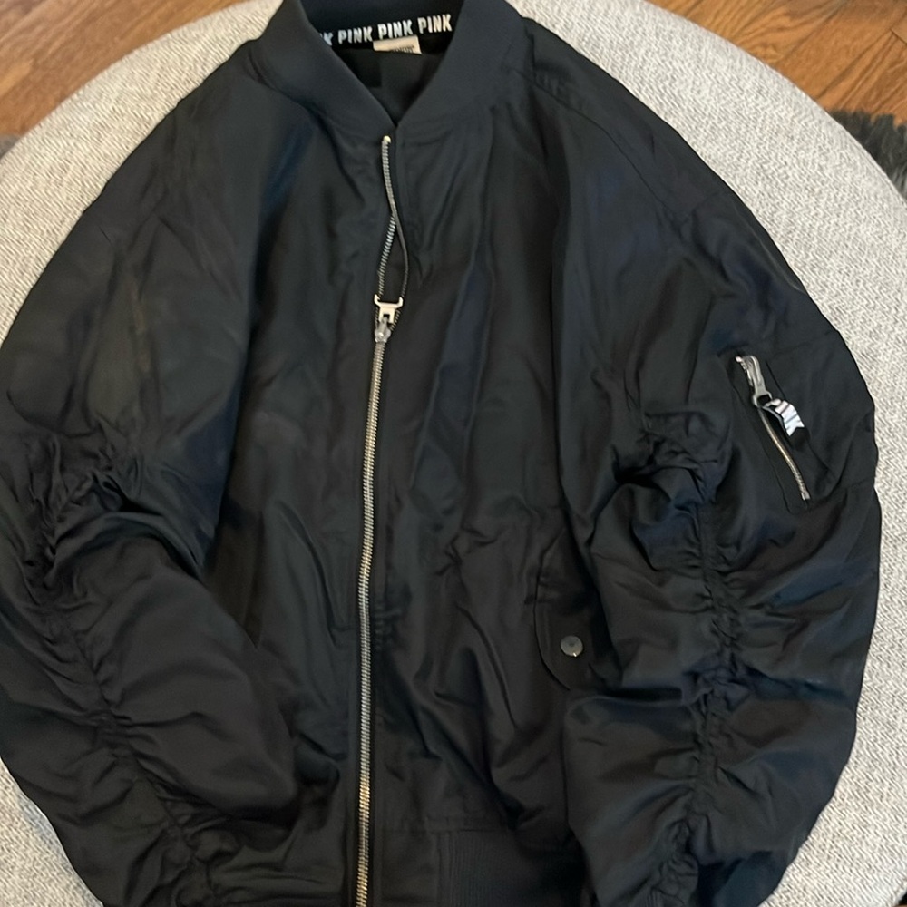 PINK puffer jacket, XS, excellent condition